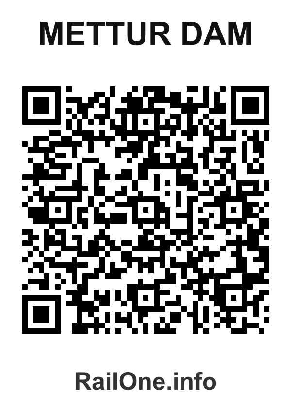 RailOne QR Code for Mettur Dam station