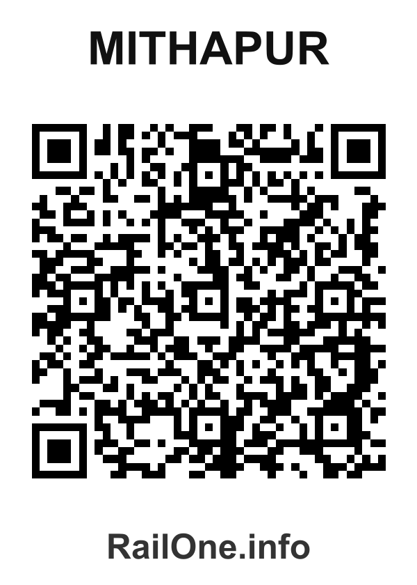 RailOne QR Code for Mithapur station