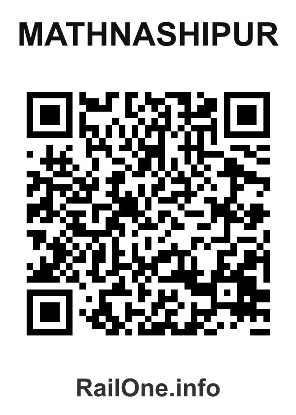 RailOne QR Code for Mathnashipur station
