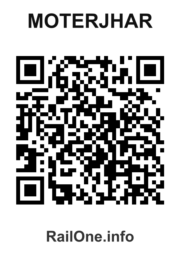 RailOne QR Code for Moterjhar station