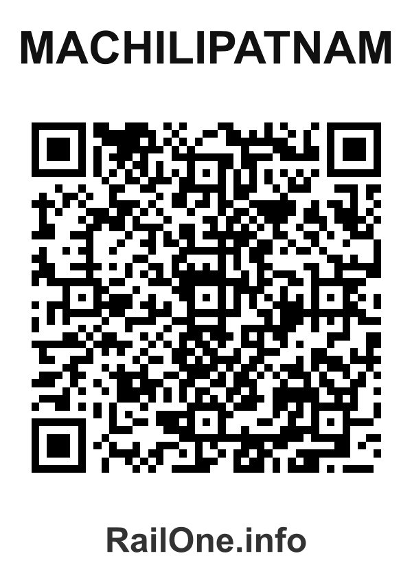 RailOne QR Code for Machilipatnam station