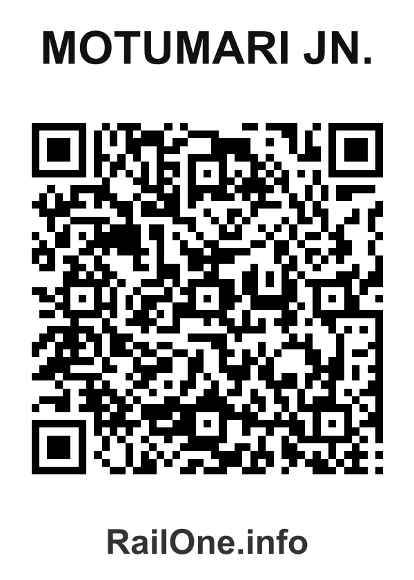 RailOne QR Code for Motumari Jn. station