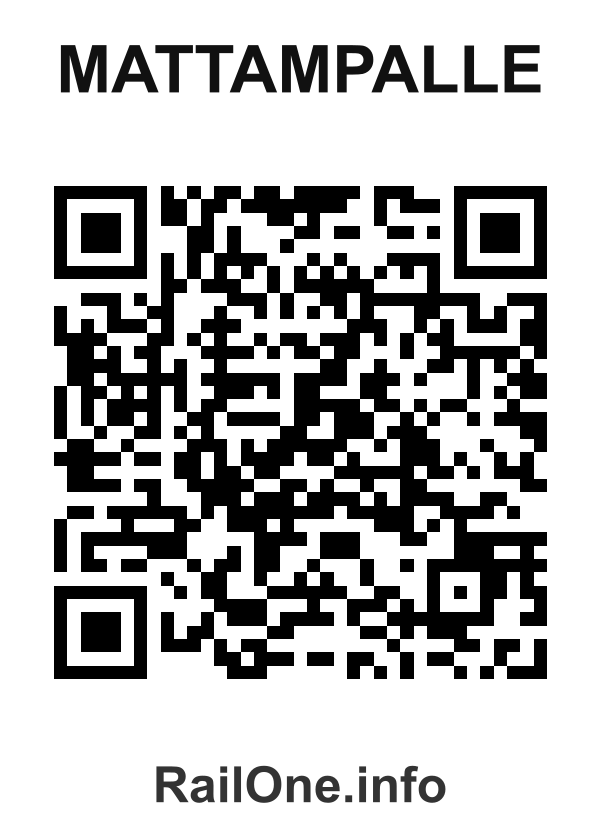 RailOne QR Code for Mattampalle station