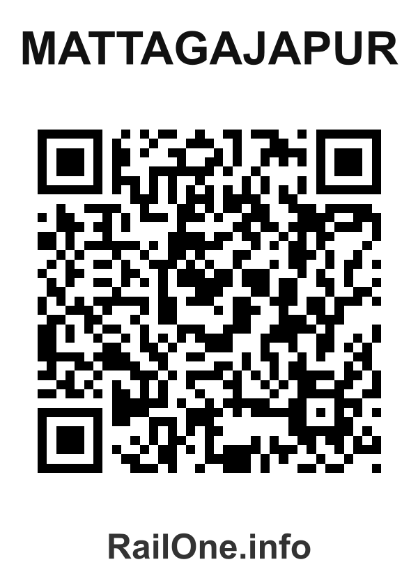 RailOne QR Code for Mattagajapur station