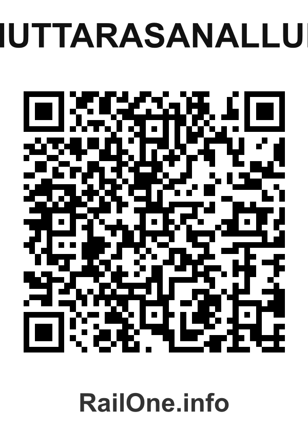 RailOne QR Code for Muttarasanallur station