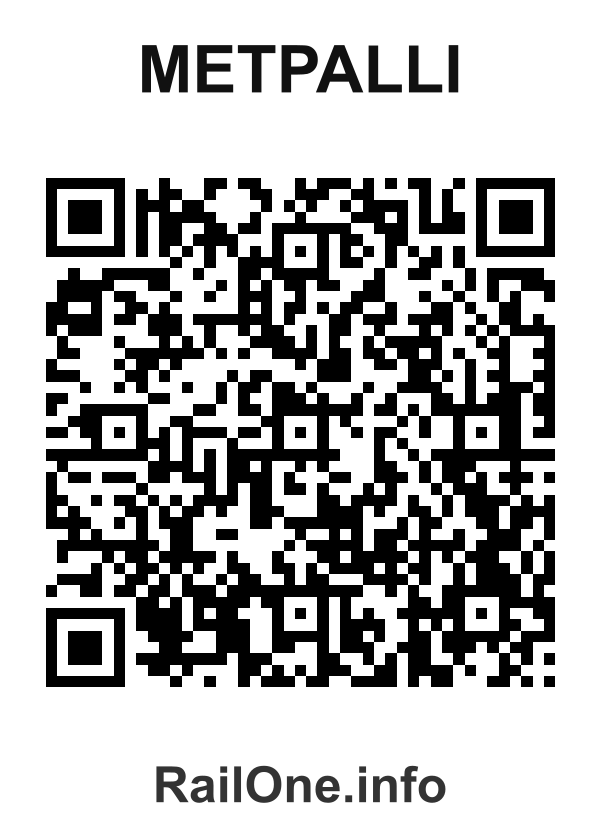RailOne QR Code for Metpalli station