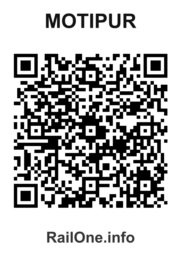 RailOne QR Code for Motipur station