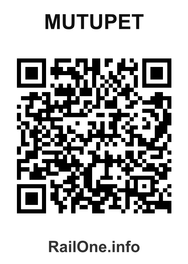 RailOne QR Code for Mutupet station