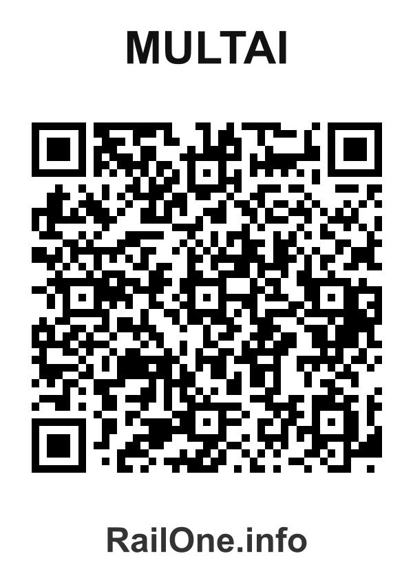 RailOne QR Code for Multai station