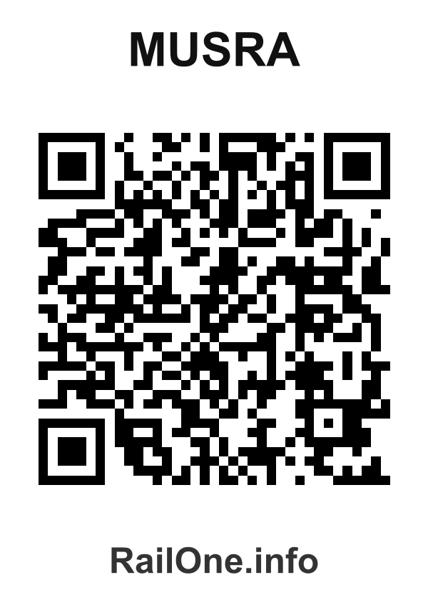 RailOne QR Code for Musra station