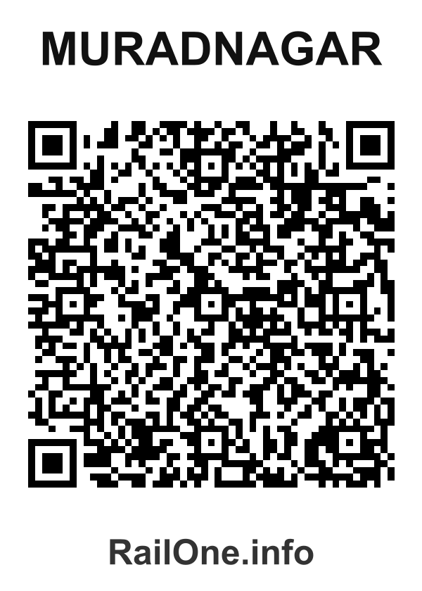 RailOne QR Code for Muradnagar station