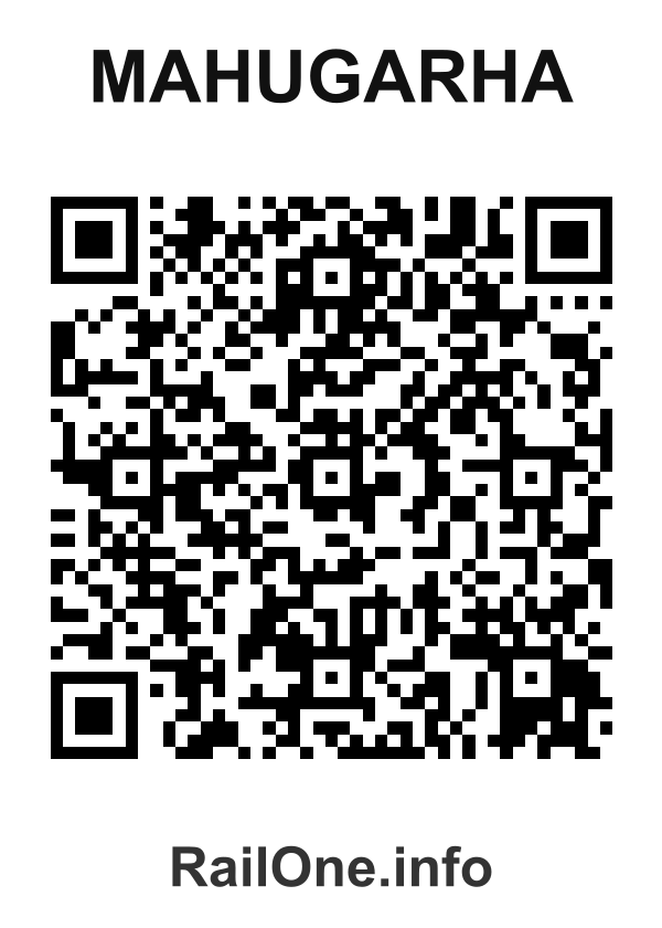 RailOne QR Code for Mahugarha station