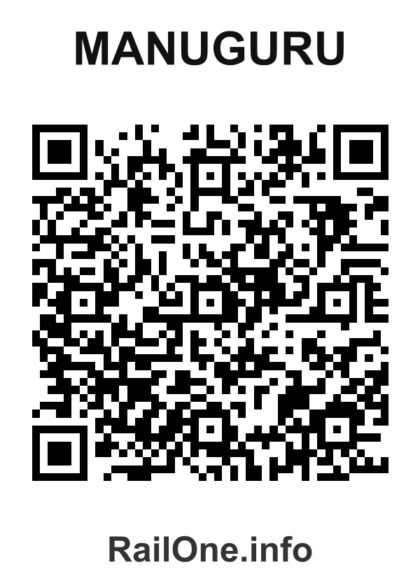 RailOne QR Code for Manuguru station