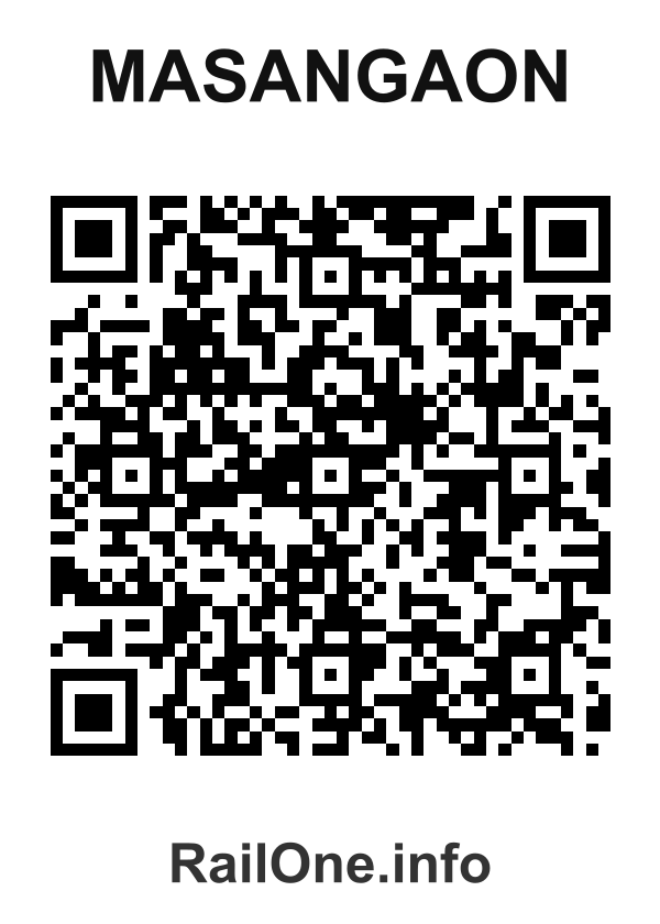 RailOne QR Code for Masangaon station