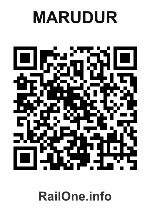 RailOne QR Code for Marudur station