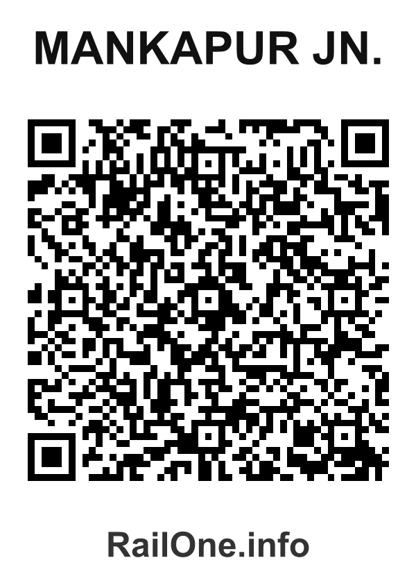 RailOne QR Code for Mankapur Jn. station