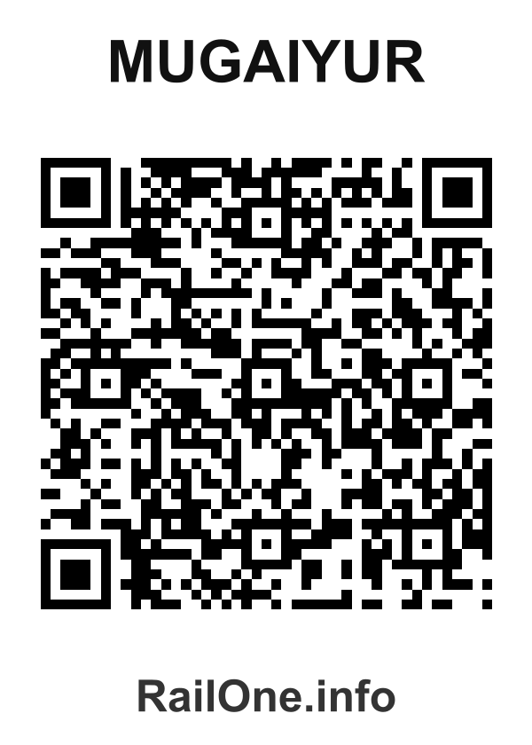 RailOne QR Code for Mugaiyur station