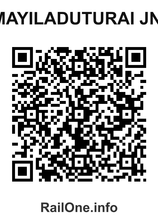 RailOne QR Code for Mayiladuturai Jn. station