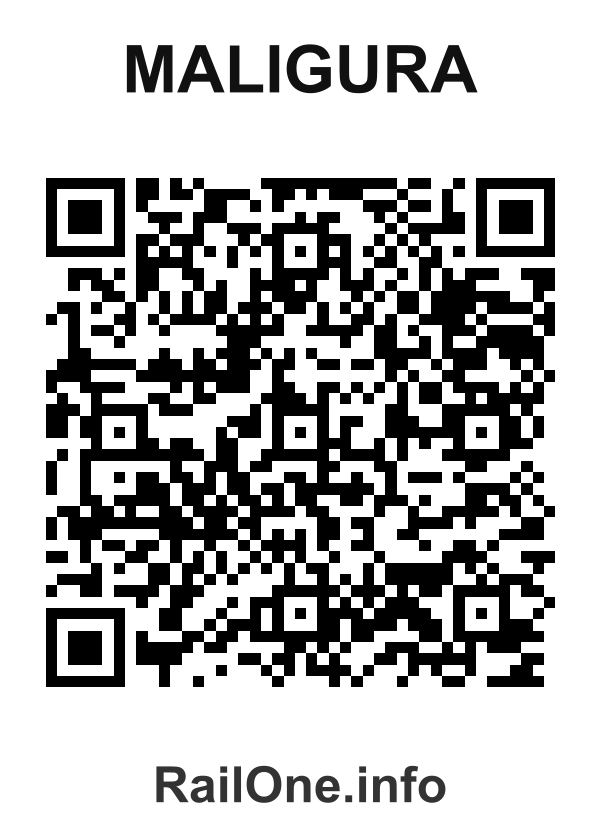 RailOne QR Code for Maligura station