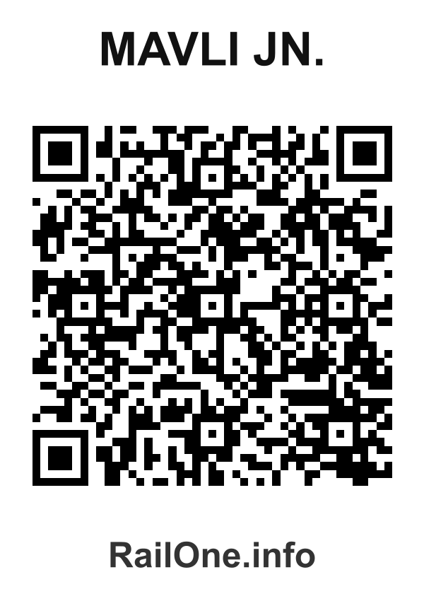RailOne QR Code for Mavli Jn. station