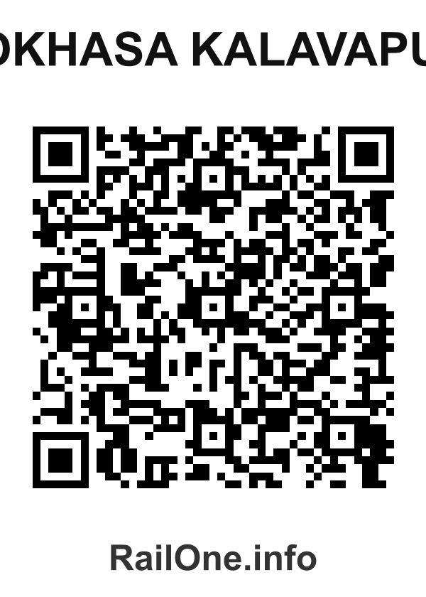 RailOne QR Code for Mokhasa Kalavapudi station