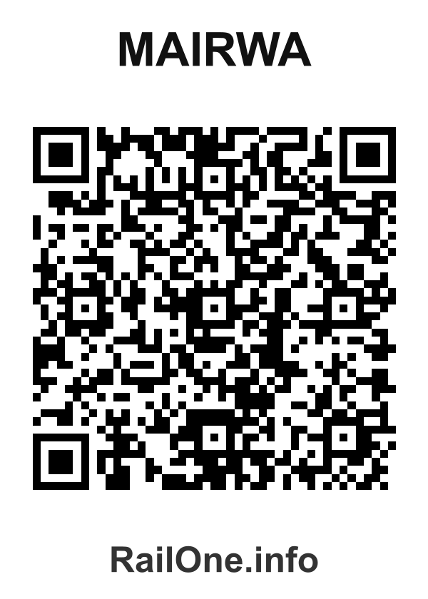 RailOne QR Code for Mairwa station