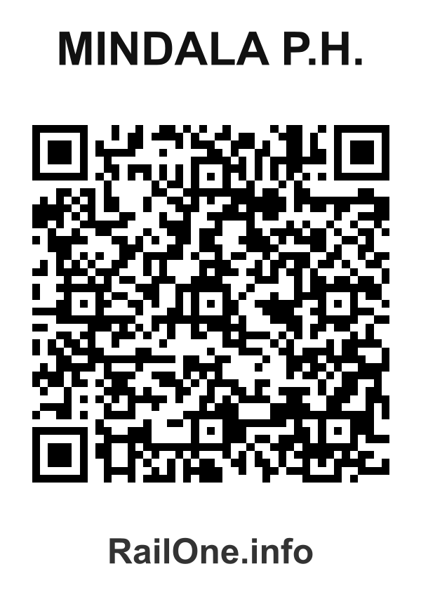 RailOne QR Code for Mindala P.h. station