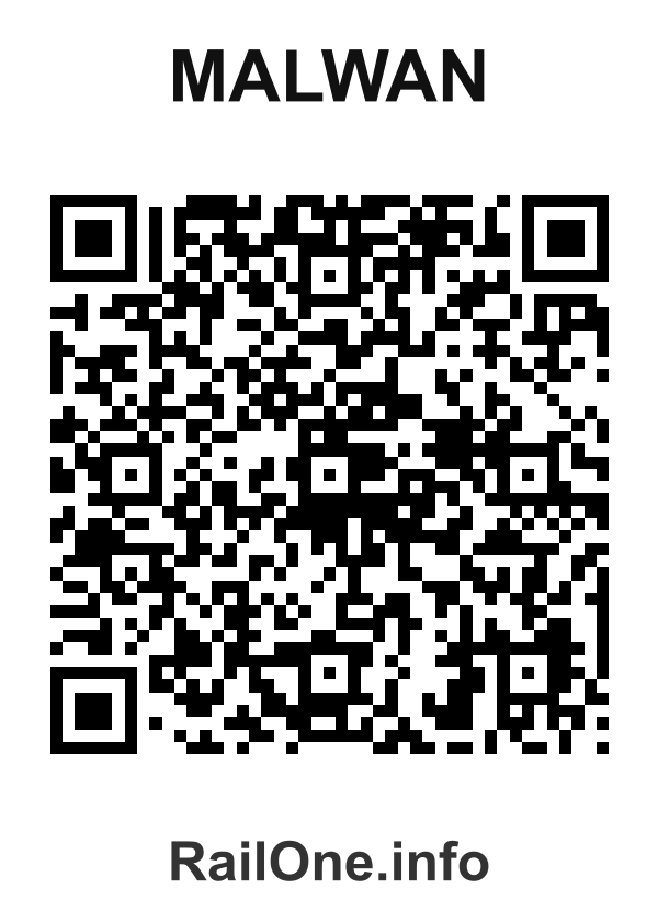 RailOne QR Code for Malwan station