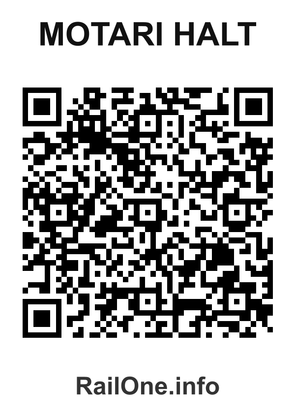 RailOne QR Code for Motari Halt station