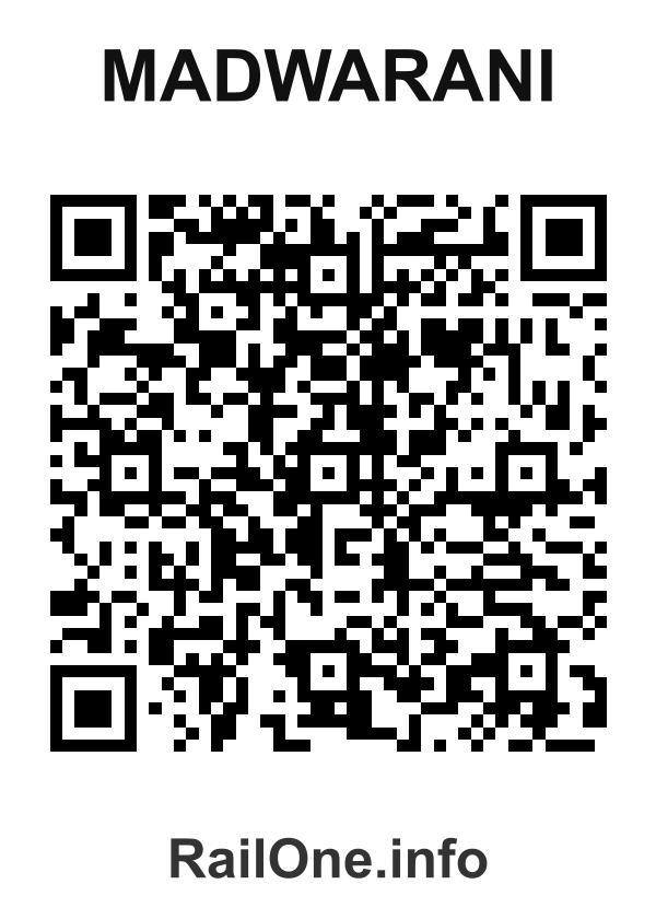 RailOne QR Code for Madwarani station