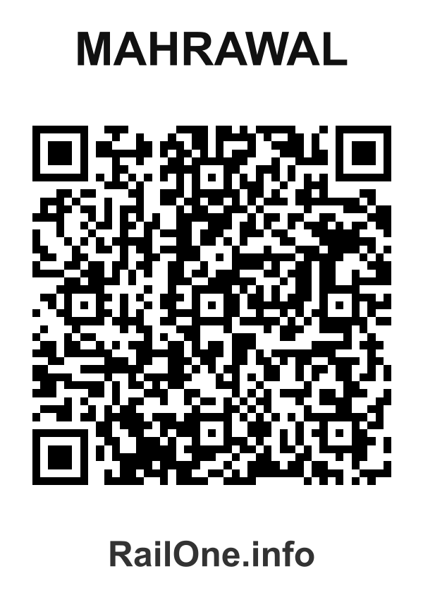 RailOne QR Code for Mahrawal station