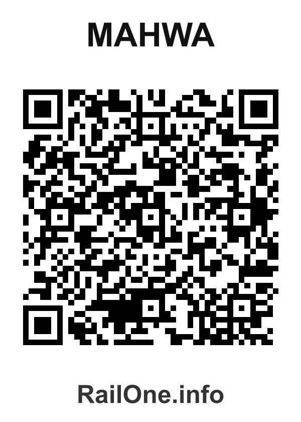 RailOne QR Code for Mahwa station