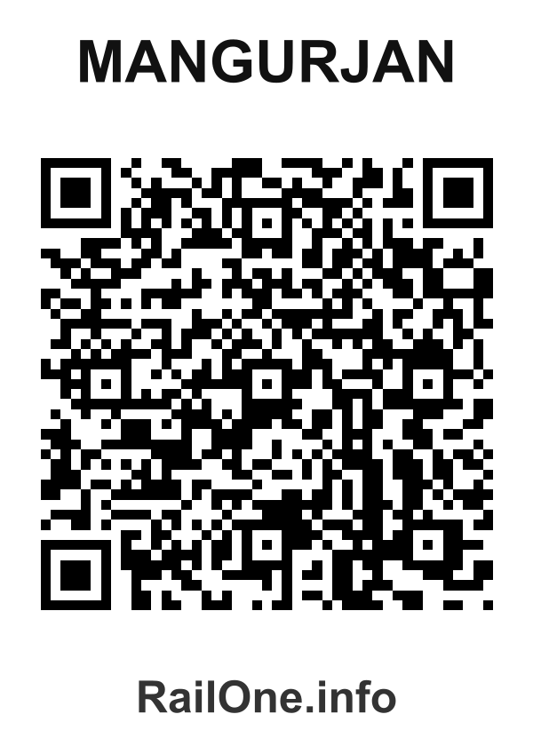 RailOne QR Code for Mangurjan station