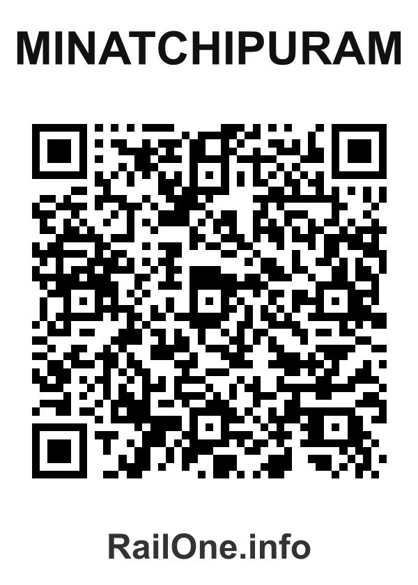 RailOne QR Code for Minatchipuram station