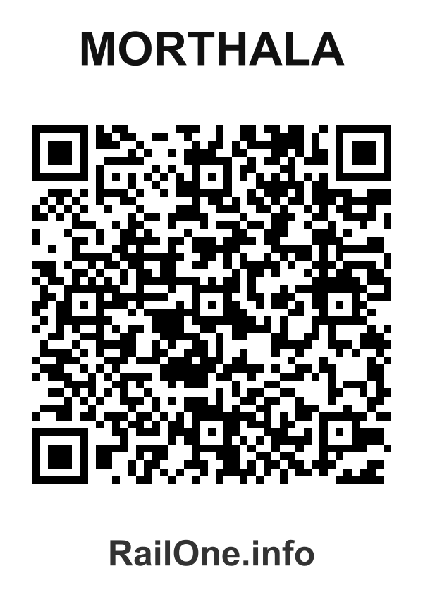 RailOne QR Code for Morthala station