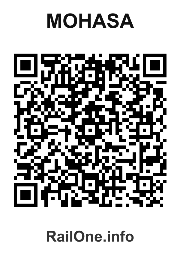 RailOne QR Code for Mohasa station