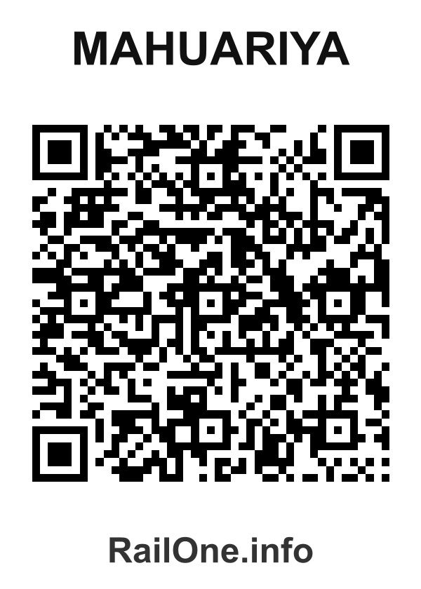 RailOne QR Code for Mahuariya station