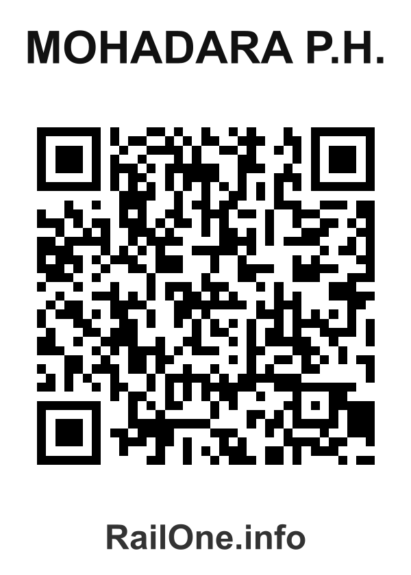 RailOne QR Code for Mohadara P.h. station