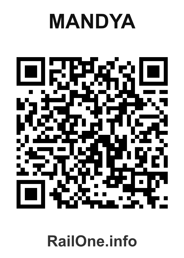 RailOne QR Code for Mandya station