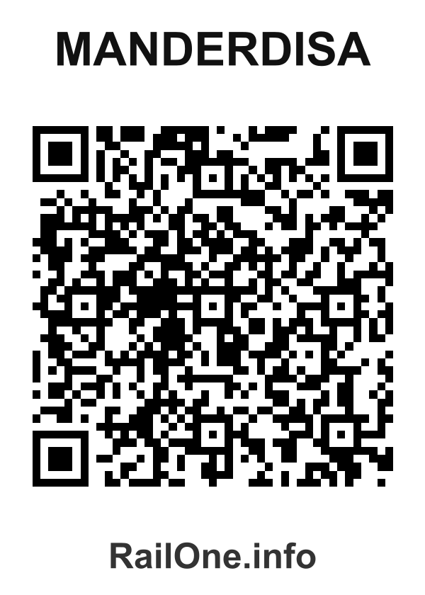 RailOne QR Code for Manderdisa station