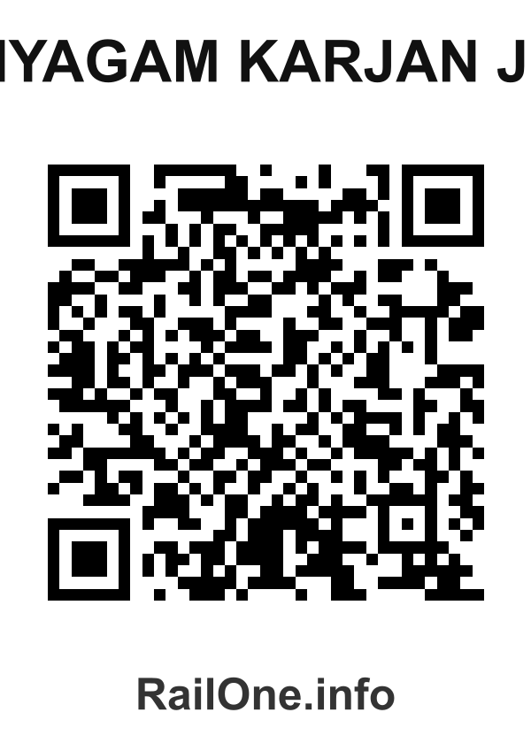 RailOne QR Code for Miyagam Karjan Jn. station