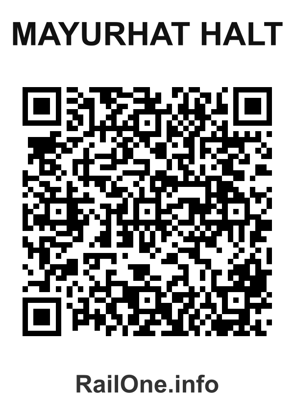 RailOne QR Code for Mayurhat Halt station