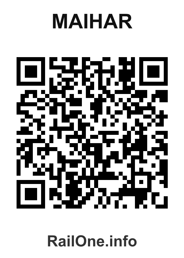 RailOne QR Code for Maihar station