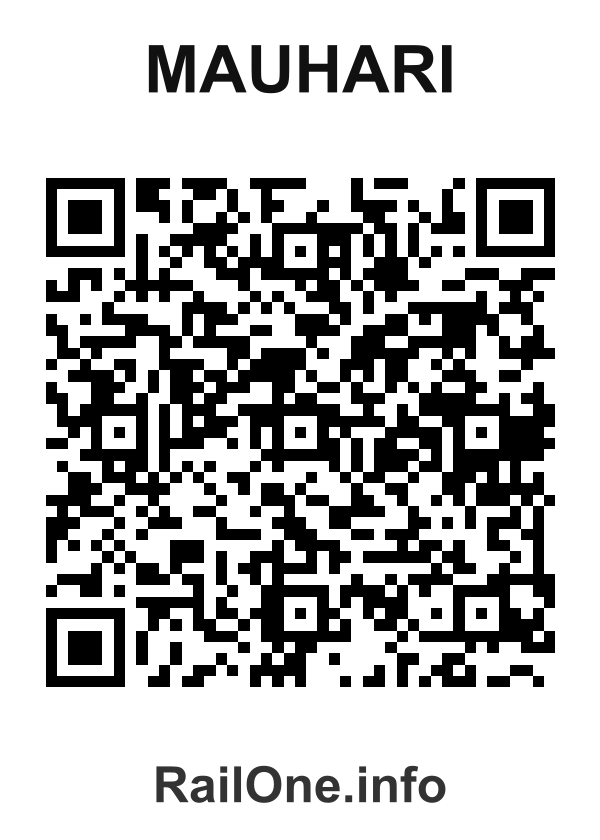 RailOne QR Code for Mauhari station