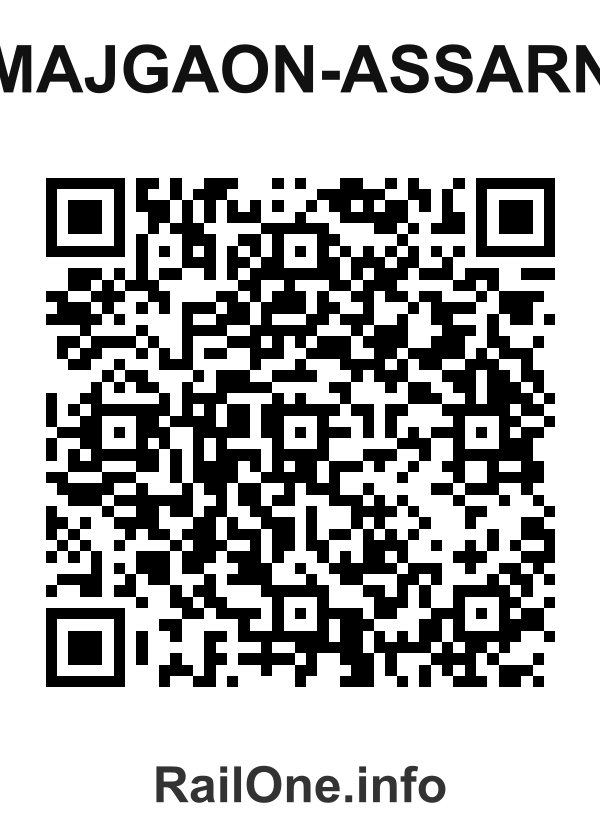 RailOne QR Code for Majgaon-assarn station