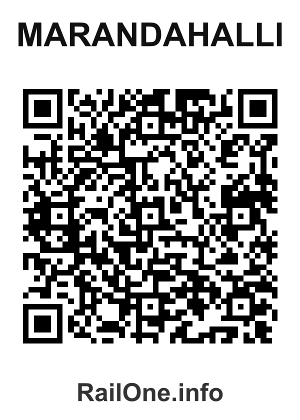 RailOne QR Code for Marandahalli station