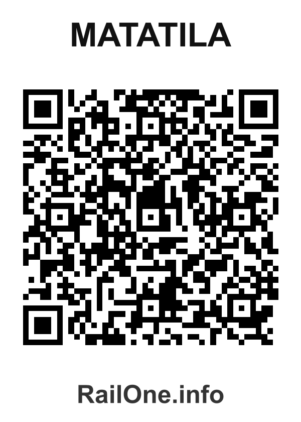 RailOne QR Code for Matatila station