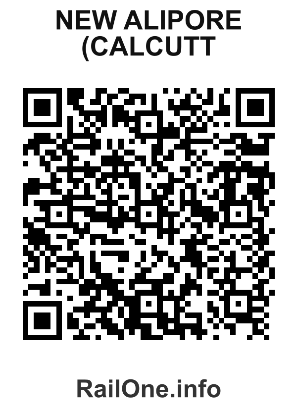 RailOne QR Code for New Alipore (calcutt station