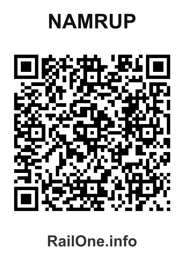 RailOne QR Code for Namrup station