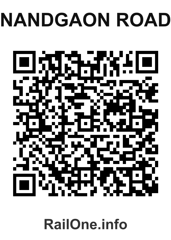 RailOne QR Code for Nandgaon Road station